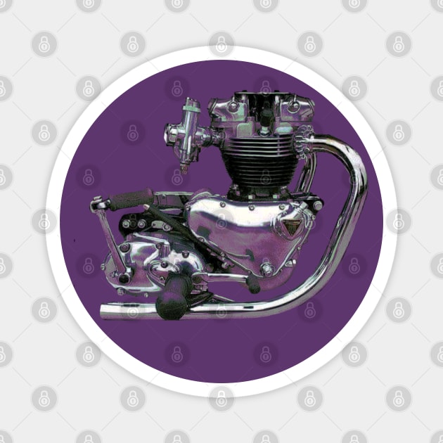 Purple Pre-Unit Magnet by motomessage